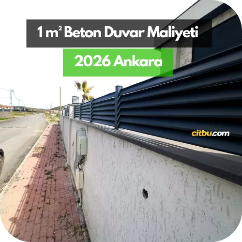 1 m² Beton Duvar Maliyeti 2026