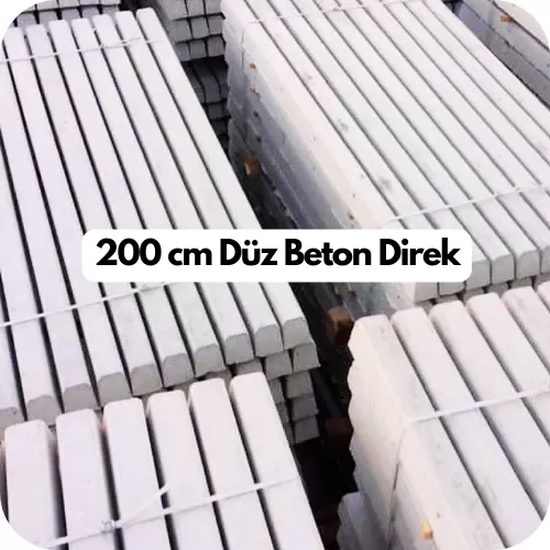 🛒 200 cm Düz Tel Örgü Beton Direği  - 200 cm düz tel örgü beton direk fiyatı, 200 cm düz beton direk, bahçe beton çit direği, bahçe tel çit direk fiyatları