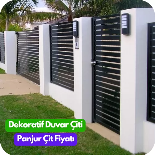 Duvar üstü dekoratif çit, Dekoratif korkuluk çit, Bahçe dekoratif korkulukları, Panel dekoratif Panjur Çit