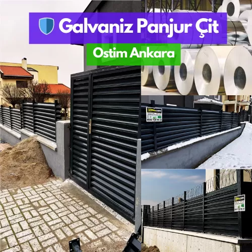 Galvaniz Panel Dekoratif Çit Çeşitleri